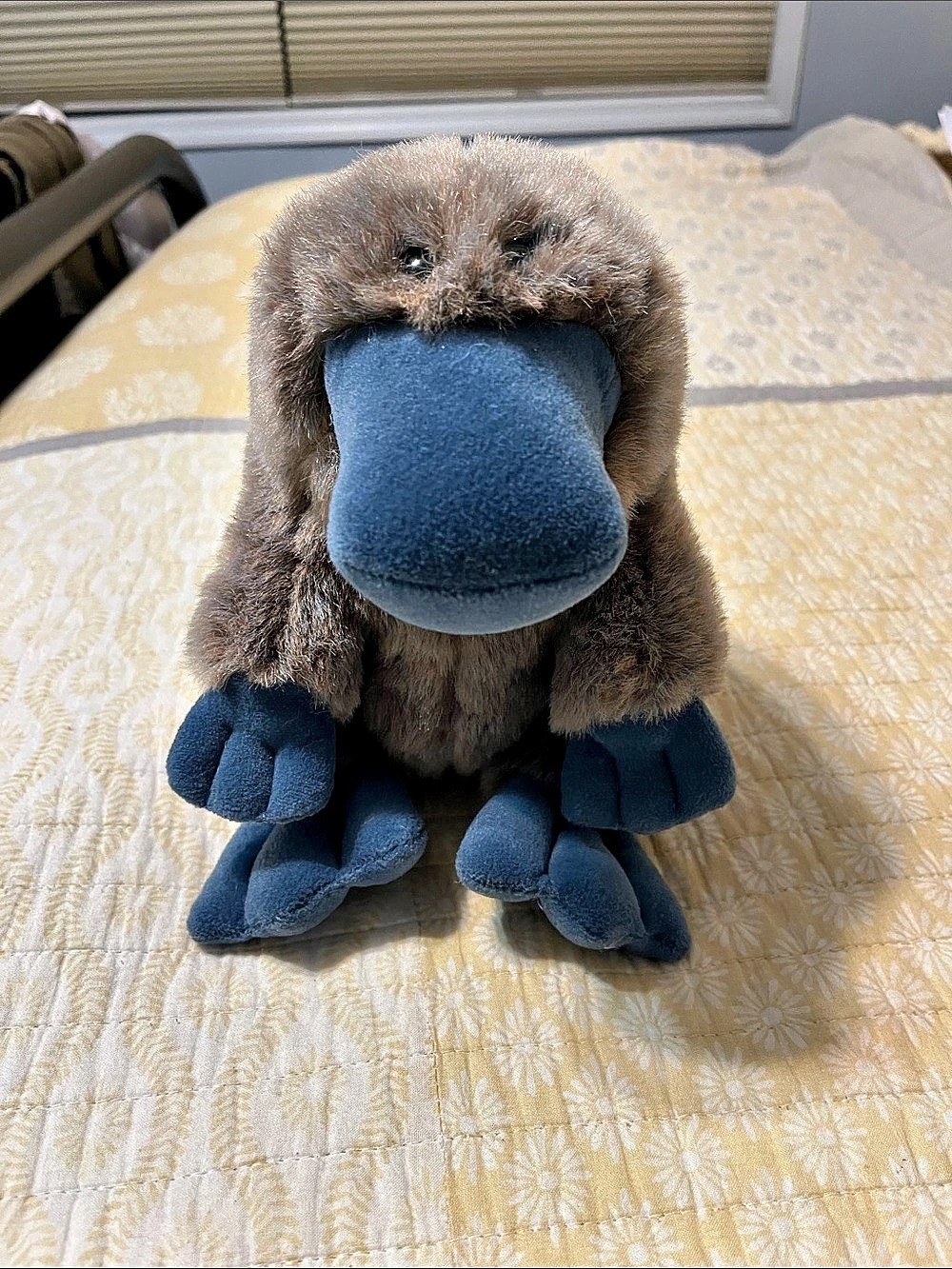 GUND Webber the Duck-Billed Platypus Plush Platypus Toy in Brown & Blue Like New